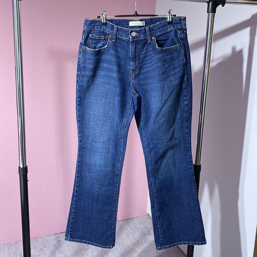 Levi’s 515 boot cut cotton 10 short blue denim jeans - Picture 5 of 6